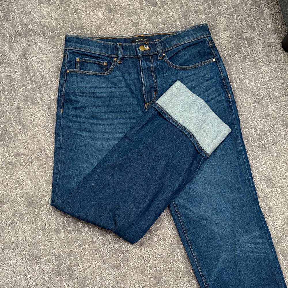 Ann Taylor Deep Indigo boyfriend Jeans
